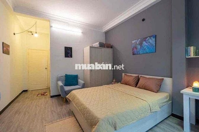 Căn hộ 1PN ban công thoáng mát, full nội thất, khu dân trí cao