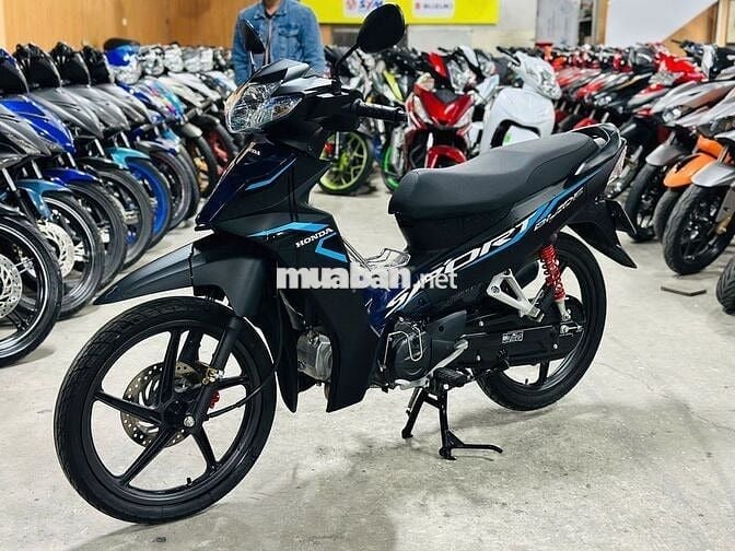 XE MÁYTHANH TÙNG_WAVE BLADE ĐEN SẦN VÀNH ĐÚC