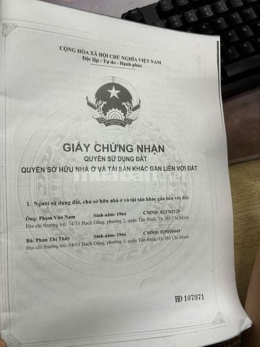 BÁN NHÀ 2 MẶT TIỀN HẺM XE HƠI,GIÁP CÔNG VIÊN GIA ĐỊNH