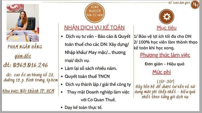 DỊCH VỤ TƯ VẤN, BÁO CÁO, QUYẾT TOÁN THUẾ TRỌN GÓI