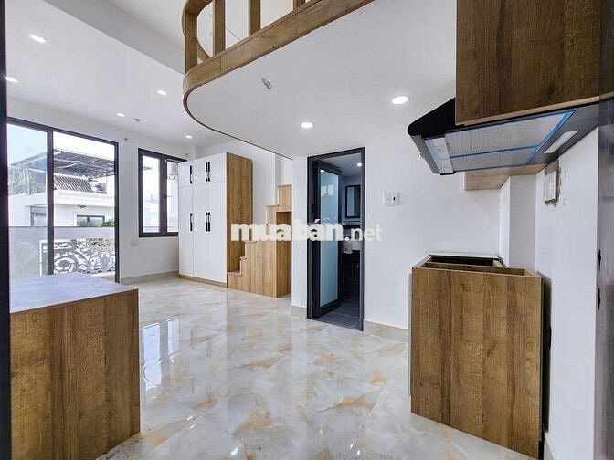 Căn hộ mới xây ngay ngã 4 Bốn Xã - Duplex bancol, full nội thất + mgr