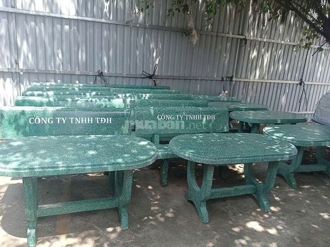 Bộ bàn ghế đá xanh lá HCM 0943 246 144