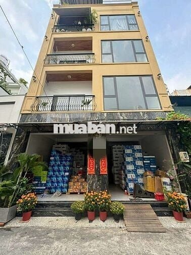 CHO THUÊ TOÀ NHÀ 8X16( TRỆT+3LẦU+ SÂN THƯỢNG+ THANG MÁY) KẾ AEON T.PHÚ