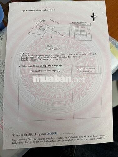 BÁN GẤP LÔ ĐẤT CÓ THỂ TÁCH ĐÔI, NGANG 26m, DT 772m2, 200m2 THỔ CƯ