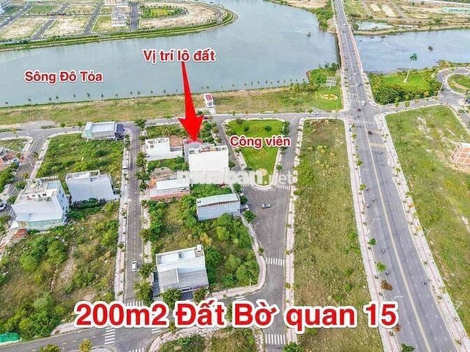 Bán cặp đất đẹp Bờ Quan 15 Nam Hòa Xuân – đối diện vườn hoa, hướng Đôn