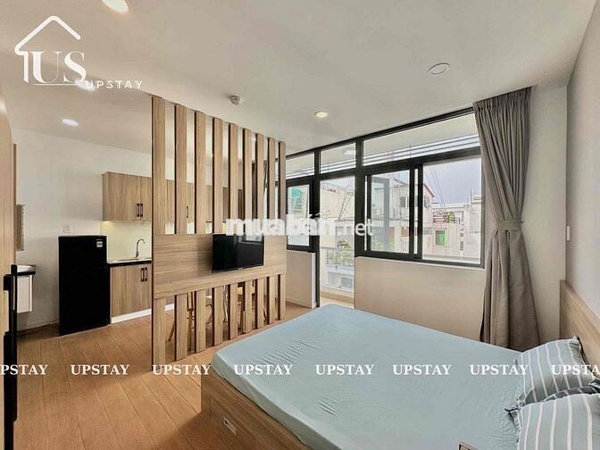 Phòng trọ 35m2 Gần Q1 có Ban công Tách bếp Full NT Mới ở Bùi Đình Túy
