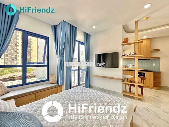 ✨️Căn hộ 1 tách bếp bancol riêng full nội thất cao cấp sát bên Q1Q2 ✨️