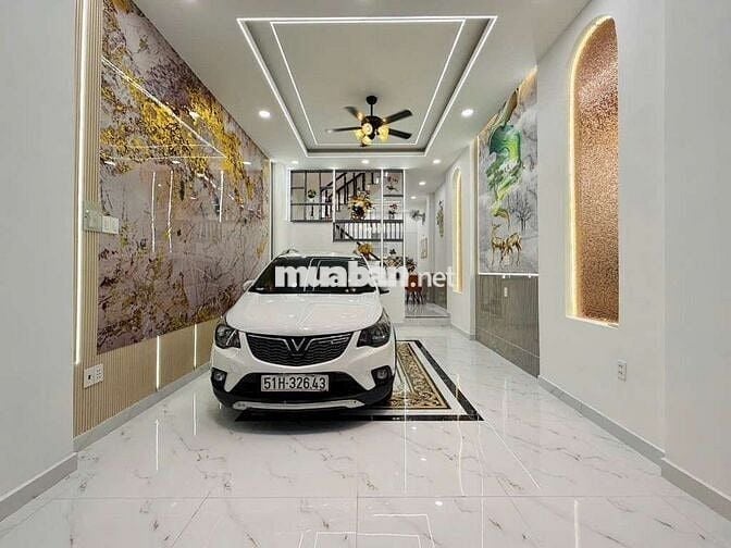 BÁN NHÀ ĐẸP,HẺM XE HƠI THÔNG,4x12,GẦN EMART2 PHẠM VĂN CHIÊU,HƠN 6TỶ TL