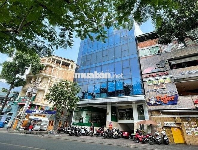 Cho thuê tòa nhà góc 2 MT đường Huỳnh Văn Bánh Phú Nhuận. Hầm 6 tầng