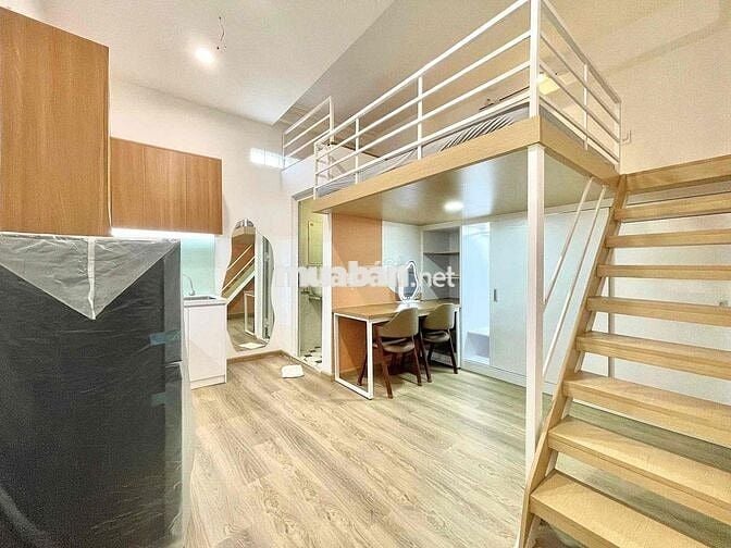 Cho Thuê Căn Hộ Trệt Duplex Tách Bếp Cửa Sổ Trời Full NT CMT8 Quận 10