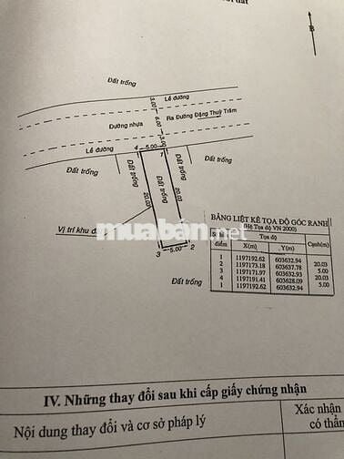 Bán đất hẻm 9m Bình Lợi, DT: 5x20m. Hẻm thông.