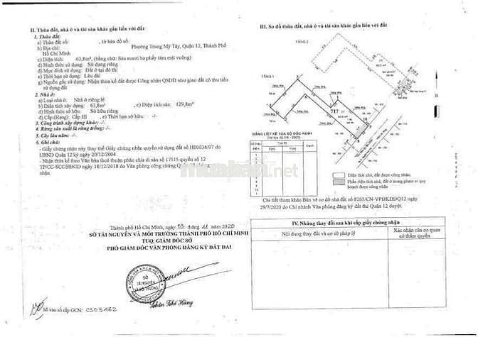 Bán NR 63,8m2, 4,5 tỷ, Đỗ Hành, Q12, HCM, giá siêu hời