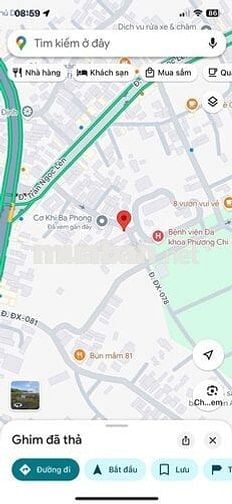 Đất mặt tiền , đối diện cổng bệnh viên đa khoa Phương Chi , Bình Dương