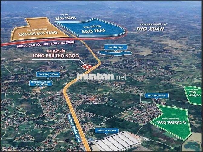 ĐẤT SỔ ĐỎ 126m2 - LONG PHÚ - THỌ NGỌC - 500tr