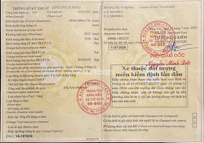 Santafe 2.5 turbo 2025 chính chủ