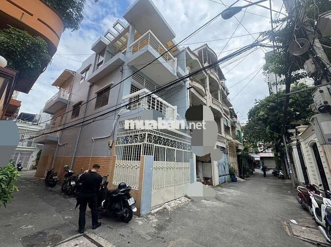 Góc 3 Mặt tiền 60m2 nở hậu HXH P10 Phú Nhuận 3 tầng 4PN Sổ đẹp KLG