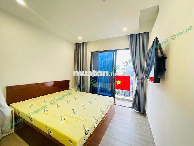 CHO THUÊ CĂN HỘ 1 PHÒNG NGỦ CÓ BAN CÔNG, HỒ BƠI, OKI PET GẦN BÃI BIỂN