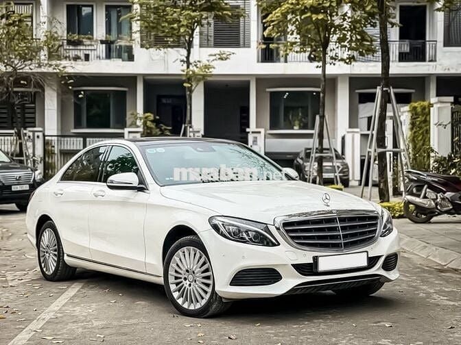 MERCEDES BENZ C250 EXCLUSIVE 2016 Trắng.Kem Xe Đẹp
