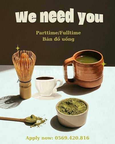 Bổ sung 5 bạn làm parttime/fulltime bán đồ uống