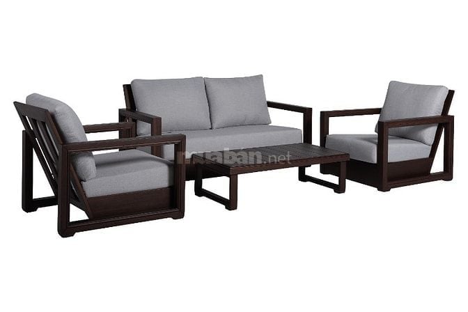 Thanh lý hàng mẫu giá rẻ - Bộ sofa gỗ xuất khẩu