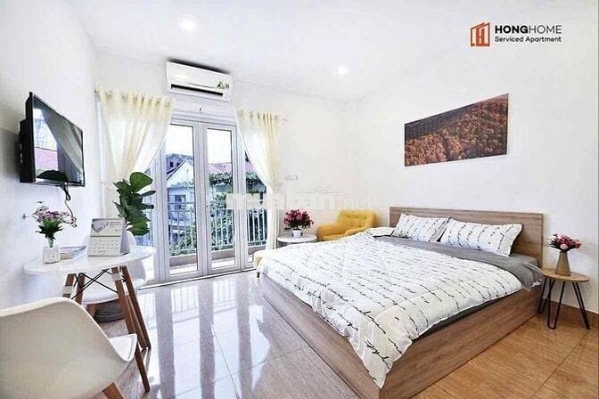 CHO THUÊ CĂN HỘ STUDIO QUẬN 1, BAN CÔNG, TẠI HOÀNG SA, THẢO CẦM VIÊN