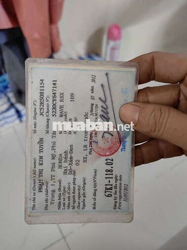 Honda Wave nhật . Giấy tờ đầy đủ