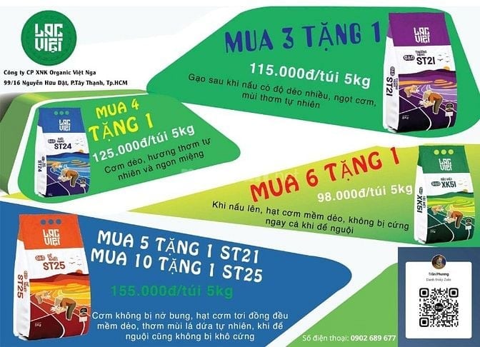 GẠO LẠC VIỆT – ƯU ĐÃI LỚN CHO BẾP ĂN & QUÁN CƠM