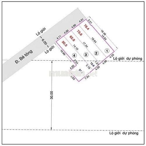 Bán đất xây hẻm 6m An Phú Đông, 4,1x18,5m. (77m2). Xây cao