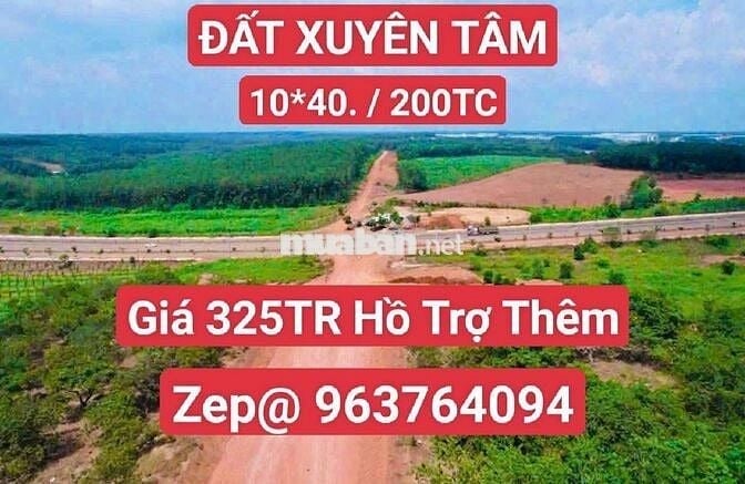 Bán Đất Đường Xuyên Tâm Giá Rẻ