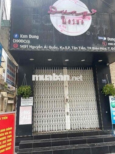 Nhà mặt tiền Nguyễn Ái Quốc, P Tân Tiến đối diện NT Phúc Hải