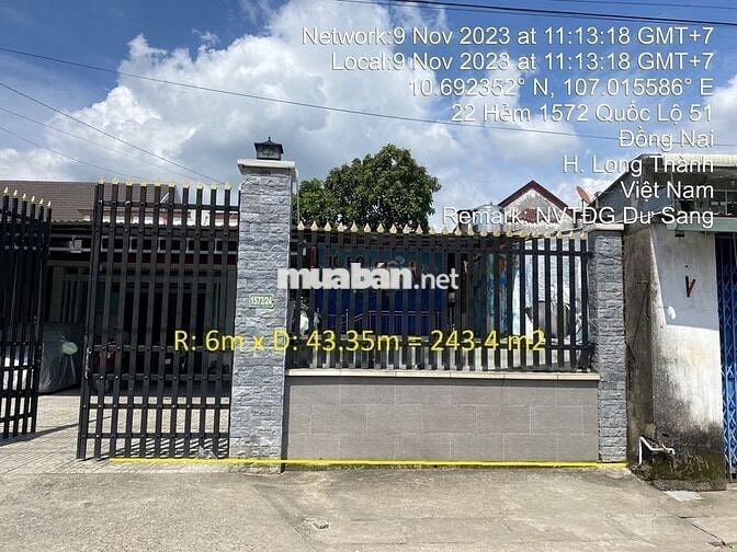 Bán lô đất Full Thổ đường nhựa - ngang 6m -Ngay vòng xoay Bến lức - LT