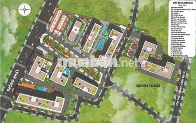 Cho thuê Green Topaz 6tr/th NTCB