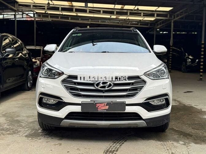 Hyundai Santafe 2017 2.4L 4WD,máy xăng,màu trắng