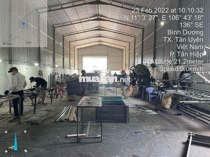 Cho thuê xưởng:  • Tân Hiệp  Tân Uyên, Bình Dương  • Diện tích: 450m2