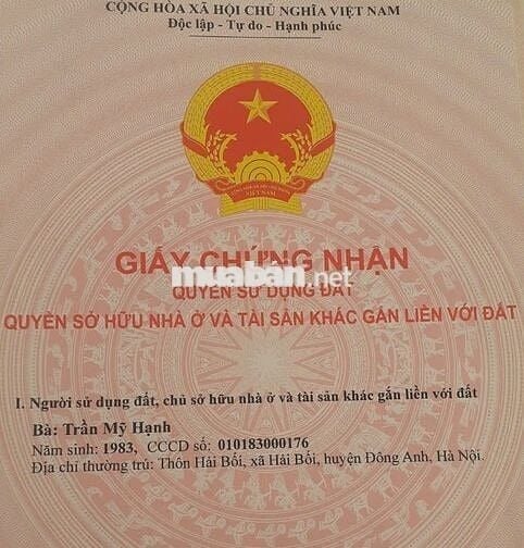 Bán nhanh lô đất tại Sơn Tây - Hà Nội có thương lượng