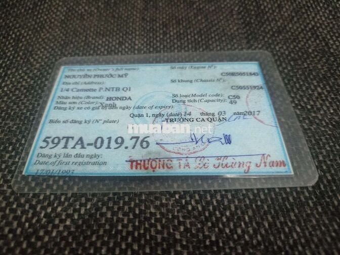 Cub cổ 50 BS VIP đẹp zin trùm mền