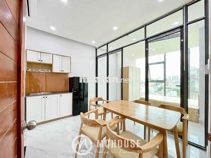 CHDV 1PN CỬA SỔ VIEW KÍNH NGAY BẮC HẢI - THANG MÁY FULL NỘI THẤT