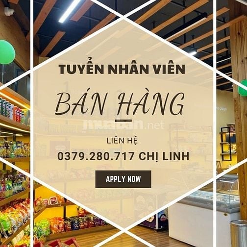 Tuyển nhân viên bán hàng dịp cận Tết - Lương tuần/ tháng
