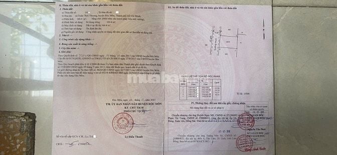 BÁN ĐẤT 160m2 (5 x 16) GIÁ 4,8 TỶ