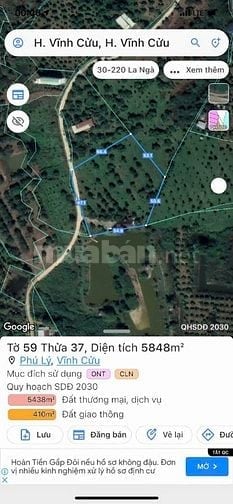 Bán đất vườn có 200 thổ cư 4,5ty