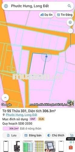 306m2 đất ở ổn định,xã Long Hải. Tp. HCM