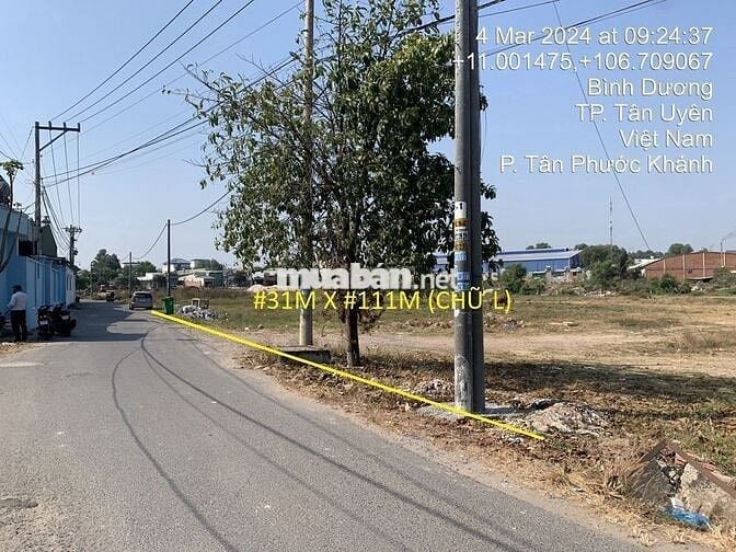 Bán 6412m2 đất MT Tân Phước Khánh 54- Full Hồng - Ngay KCN Sóng Thần 3