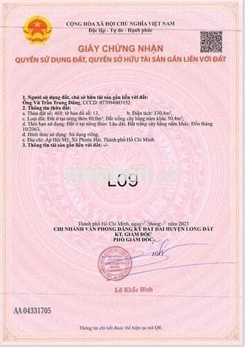 gấp gấp cần bán lô đất ở phươcd hải 130m2 khách vừa bỏ cọc