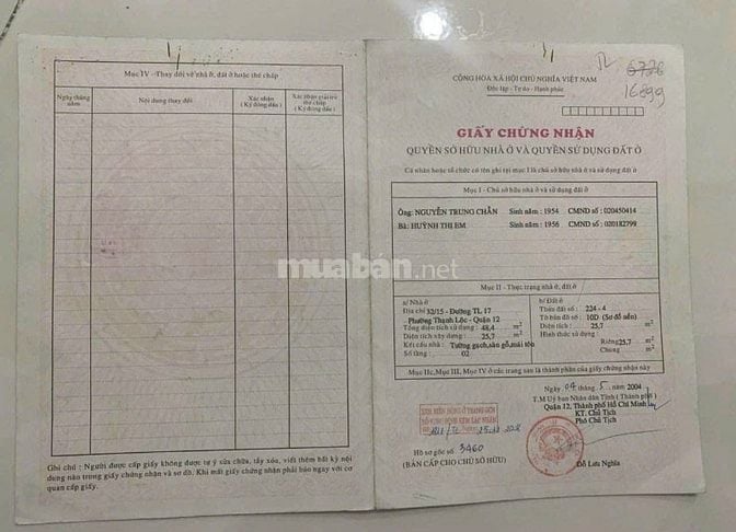 Hàng Hiếm nhà TL40, 1 lầu, 2 phòng ngủ, hẻm gần mặt tiền, sổ riêng, 