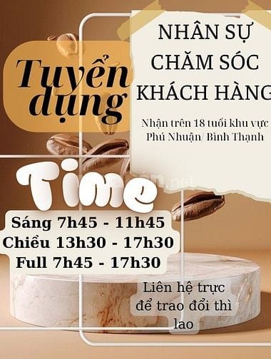 VIỆC LÀM CẬN TẾT - BÌNH THẠNH - PHÚ NHUẬN