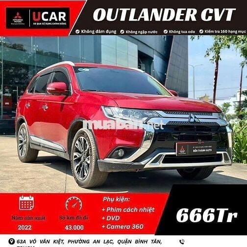 OUTLANDER 2.0 CVT 6️⃣6️⃣6️⃣TR -👉43000 km