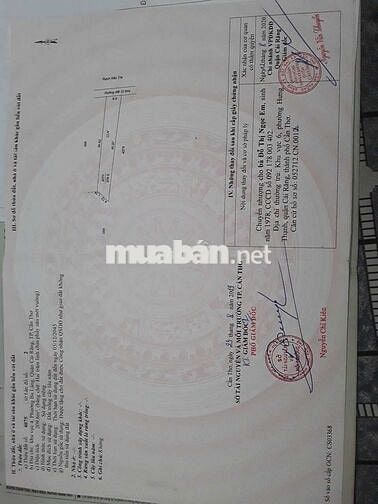 Đất 2 nền liền kề. Kv4, Phường Ba Láng, Q.Cái Răng