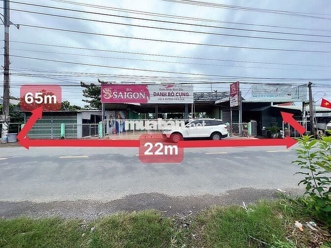 Bán Đất Mặt Tiền 23m x 65m CÁI BÈ ĐƯỜNG XE CONT NGAY VỰA GẠO ĐBSCL