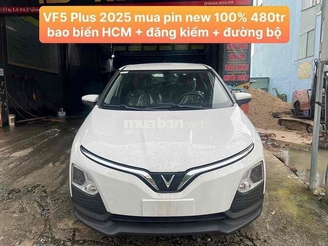 🆘VF5 Plus 2025 mua pin new 100% bao lăn bánh HCM