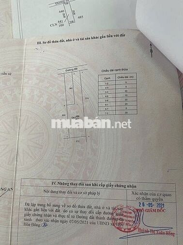 Bán 400m2 đất Thổ ngay sát KDC Trần Anh Mỹ Hạnh Nam,